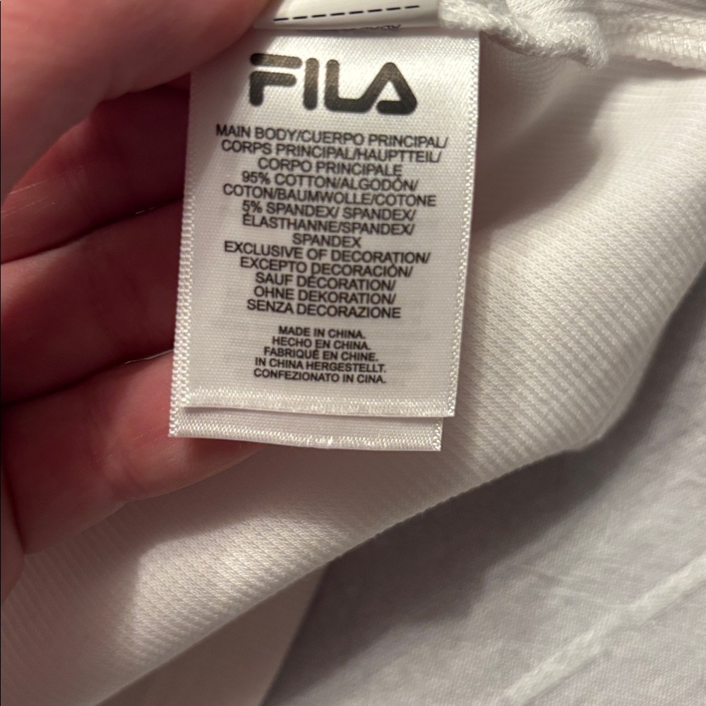 BNWT Hailey Bieber x FILA Stretch Cotton Rib Baby Tee - Picture 3 of 7